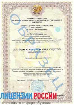 Образец сертификата соответствия аудитора №ST.RU.EXP.00006174-1 Буйнакск Сертификат ISO 22000